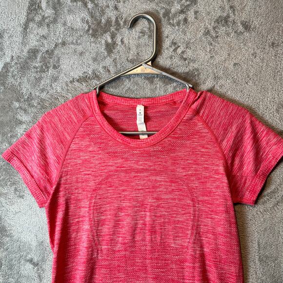Lululemon Swiftly Tech Short Sleeve Crew Heathered Boom Juice Size 8 - Picture 5 of 5